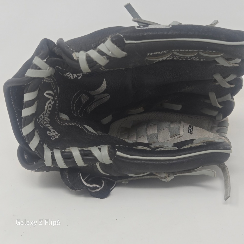 Rawlings SC105BGB 10.5 Baseball Glove Black Grey Leather Basket Web Right Hand - Picture 6 of 6